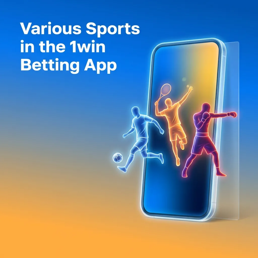 1win app interface showing multiple sports betting options including cricket, football, tennis, and eSports