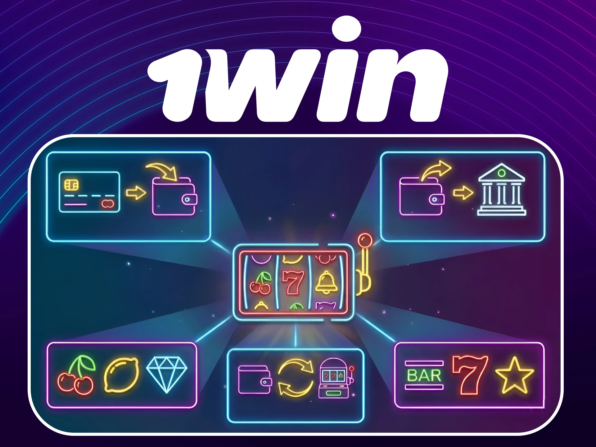 Use secure deposit and withdrawal methods for playing 1win Slots.