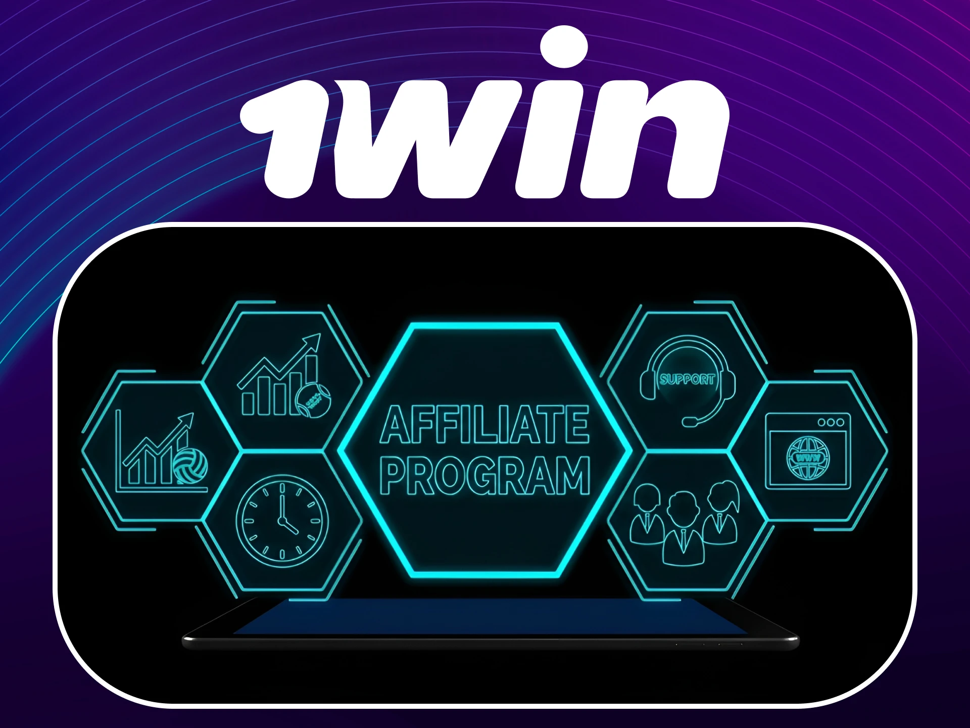Join the 1win affiliate program via the website to earn commissions.
