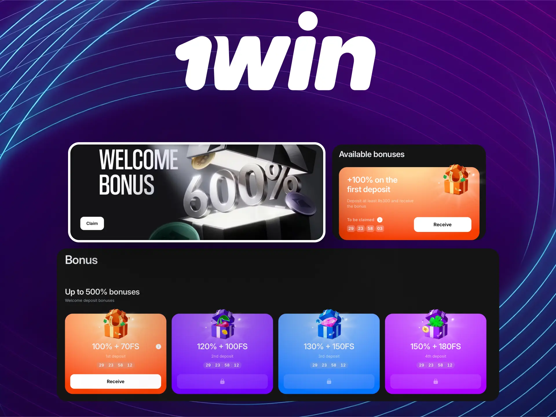 Welcome bonuses for global players on 1win with extra funds on first deposits.