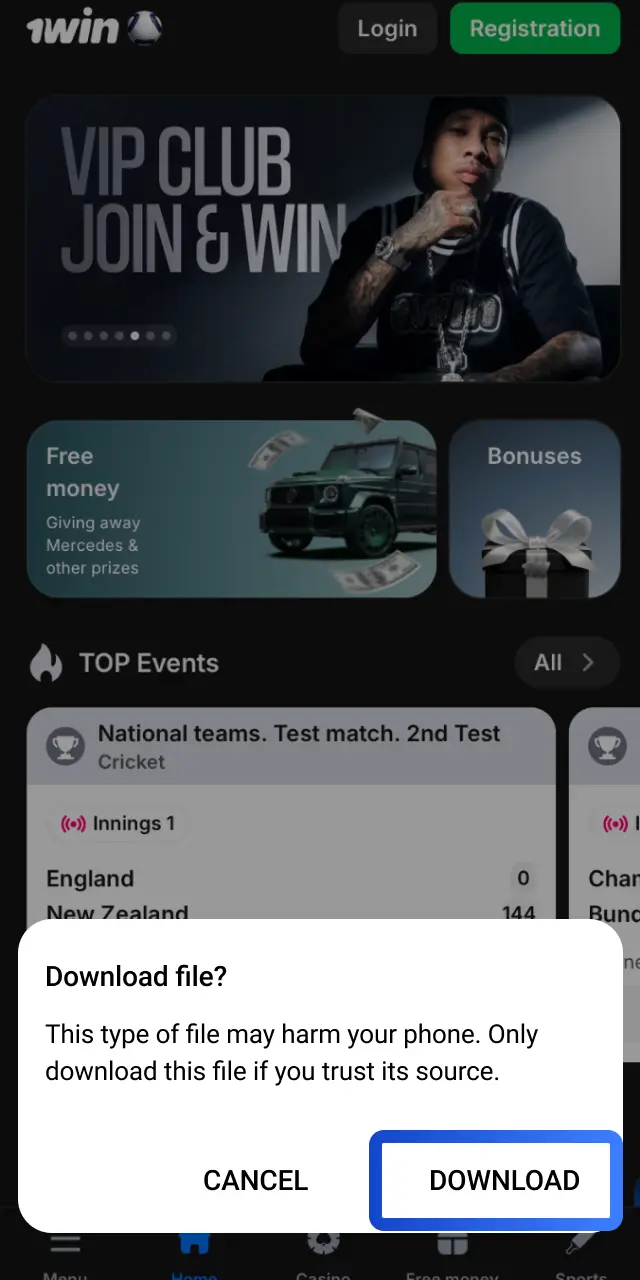 Download the 1win app from the official site or install the PWA on your home screen.
